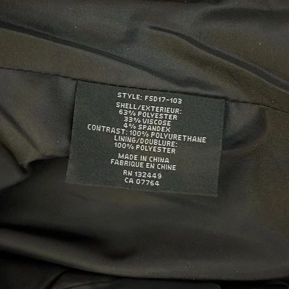 NWOT Black Moto Jacket Stretch Faux Leather Lined, Size M - Picture 12 of 14